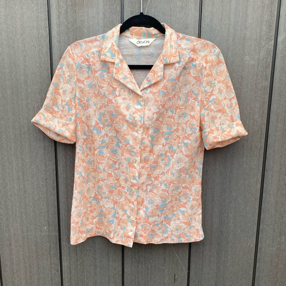 Vintage Devon Polyester Blouse - image 7